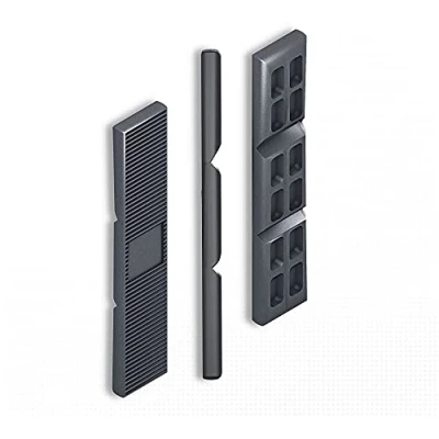 Abbildung von DOJA BARCELONA 5mm Abstandshalter Kunststoff Abstandhalter Schwarz PACK 100 Kunststoffkeile Unterlegplatten Unterlegkeile, Plastic Spacers, Verglasungsklötze, Unterleger Plastik Keile