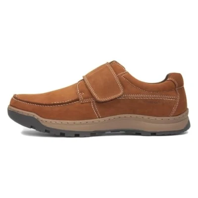 Abbildung von Hush Puppies Casper Klassische Herren Schuhe mit Touch Verschluss, hautfarben, 42 EU
