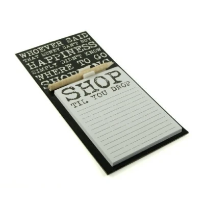 Abbildung von Vintage Zitat Magnetkissen &amp; Bleistift Kühlschrank Magnet Shopping List