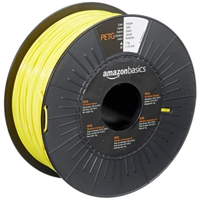 Abbildung von Amazon Basics 3D Drucker Filament aus PETG Kunststoff, 1.75 mm, Gelb, 1 kg Spule