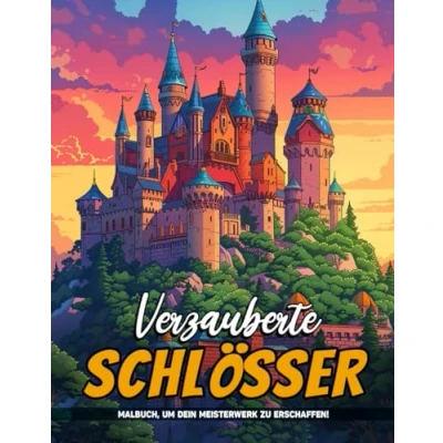 Abbildung von Verzauberte Schlösser Malbuch: Entdecken Sie Die Magie Alter Burgen Und Mystischer Länder, Zu Kreativität Entspannung Anregen