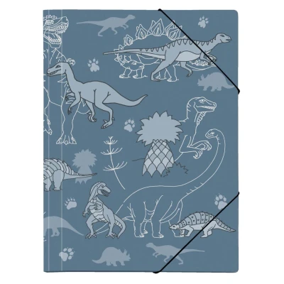 Abbildung von VELOFLEX Sammelmappe Dinos A3 blau