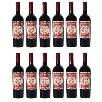 Abbildung von 12x 0,75l Angelo Rocca &amp; Figli Amoruccio Sangiovese Primitivo Puglia I.G.P. Apulien Italien Rotwein trocken