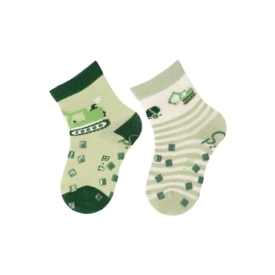 Abbildung von Sterntaler ABS crawling socks digger, 2pack Socken für Kinder, Größe: 18, Mint grün