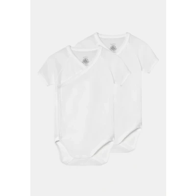 Abbildung von Petit Bateau Unisex BabyKurzarm Body für Neugeborene (2er Pack) , Variante 1, 3 Monate
