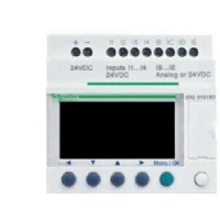 Abbildung von Zelio Logic SR2B Kompakte intelligente Relais/Programmierbare Steuerung, 8 I/4U 24 V AC, mitLCD
