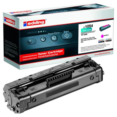 Abbildung von edding Toner EDD 1054 Magenta Reichweite 3500 Seiten Ersetzt Brother TN 326M