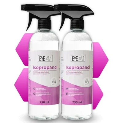 Abbildung von Isopropanol IPA 99,9% Reinigungsalkohol für Küche, Haushalt, Kosmetik und Industrie (1500ml Sprühflasche)