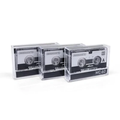 Abbildung von GALLUNOPTIMAL MC60 Mikrokassette für Diktiergeräte 3er Pack Kassette Diktiergerät Microcassette Audio Cassette