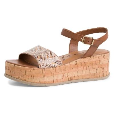 Abbildung von Tamaris Sandalette, Sommerschuh, Abendschuh, Trichterabsatz, mit zarten Fesselriemchen