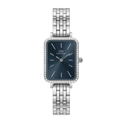 Abbildung von Daniel Wellington Quadro Lumine Bezel LINK Arctic S Uhr silvercoloured, Größe: One Size, Silver coloured