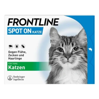 Abbildung von FRONTLINE Spot ON Katze gegen Zecken, Flöhe &amp; Haarlinge (für Jede Größe Gewicht) 3X Pipetten für bis zu 3 Monate Schutz wasserfest