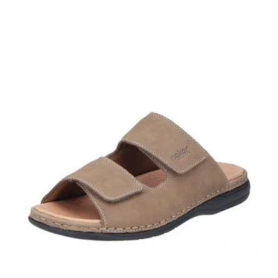 Abbildung von Rieker Pantolette, Sommerschuh, Schlappen, Klettschuh, mit Leder Innensohle