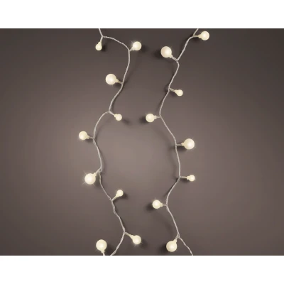Abbildung von Weihnachtsbeleuchtung LED Eiszapfen Lichter außen warm weiß 11 Meter Lumineo