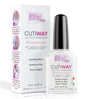 Abbildung von Nagelhautentferner für Hände und Füße, professionell, parfümiert, 12 ml, Cuticle Remover Effektiv, Sanfte Lösung gesunde schöne Nägel, Nagelpflege Maniküre Pediküre Cutiway