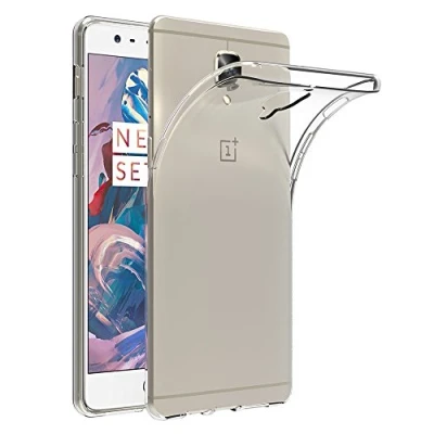 Abbildung von AICEK OnePlus 3 Hülle, Transparent Silikon Schutzhülle für / 3T Case Crystal Clear Durchsichtige TPU Bumper Handyhülle