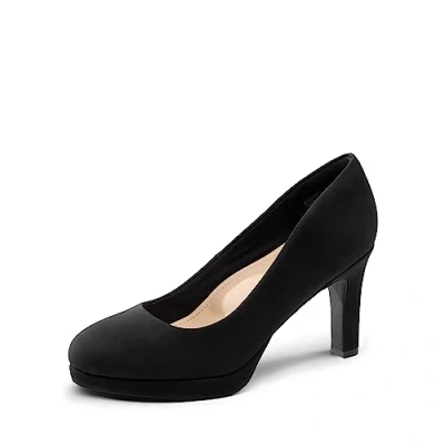 Abbildung von DREAM PAIRS Damen Pumps Anzugschuhe Klassische High Heels für mit Plateau Business und Arbeit,Size 39,Schwarz Nubuck,SDPU2365W