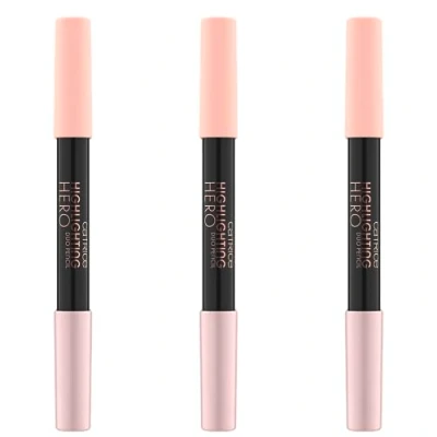 Abbildung von Catrice Highlighting Hero Duo Pencil, Kajalstift, Nr. 020, Pink, schimmernd, matt, vegan, ohne Mikroplastikpartikel, Nanopartikel frei, Parfüm, 3er Pack (3x2.4g)