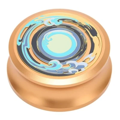 Abbildung von Yuattory LP Schallplatten Gewichtsstabilisator, Plattenklemme, Plattenspieler Disc Stabilisator für Vinyl Plattenspieler, Phonographen, Gold