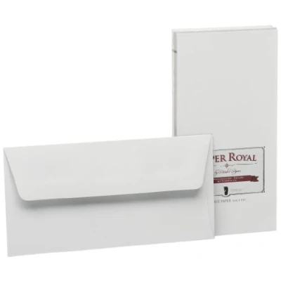 Abbildung von Rössler Papier 2033831170 Paper Royal Briefumschlagpack m. Sf., DIN lang, 20 Stück, eisgrau