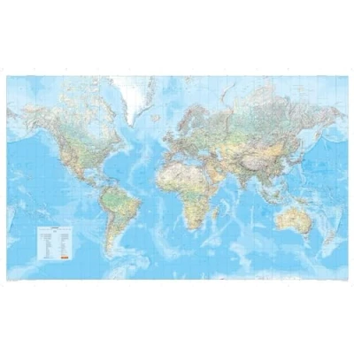 Abbildung von MARCO POLO Die Große Weltkarte (physisch) 1:30 000 000, plano in Hülse (MARCO Panorama)