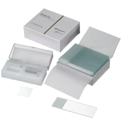 Abbildung von Bresser Mikroskop Objektträger 50 Stück und Borsilikatglas 3.3. Deckgläser 22x22mm 100