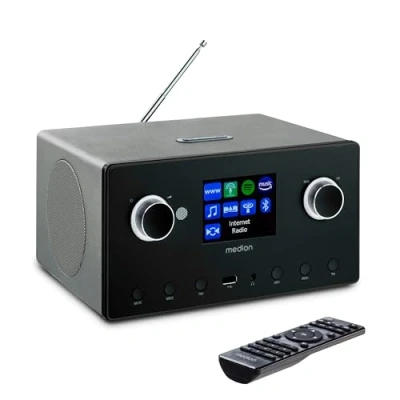 Abbildung von Medion® Internet Radio (AM/FM, Amazon Music, MW/UKW, Spotify, WiFi, DAB+, 30 W, P85444)
