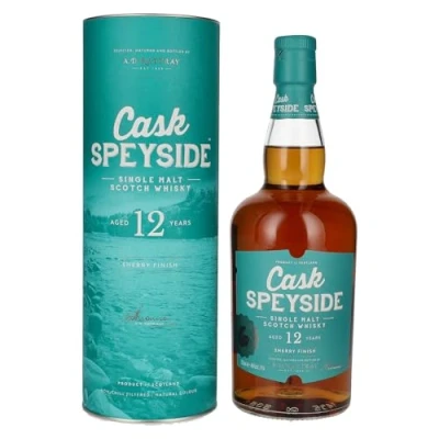 Abbildung von A.D. Rattray Cask SPEYSIDE 12 Years Old Single Malt SHERRY FINISH 46% Vol. 0,7l in Geschenkbox
