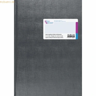 Abbildung von König &amp; Ebhardt und 8611310 Geschäftsbuch (A4, mit beweglicher Kopfleiste, kariert, 80g/m², 96 Blatt, Fadenheftung, Seitenzahl)