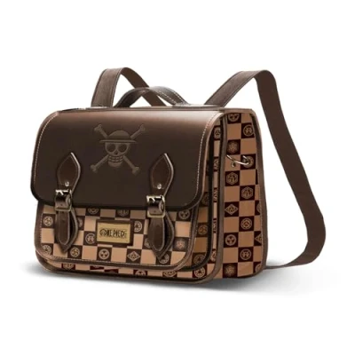 Abbildung von One Piece Chess Satchel Rucksack Schultertasche, Kamel, 27 x 20 cm