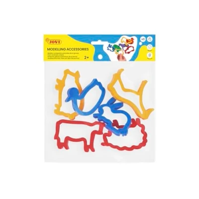 Abbildung von Jovi Modelling Accessories Hanging Bag 6 Clay Cutters Farm Animals