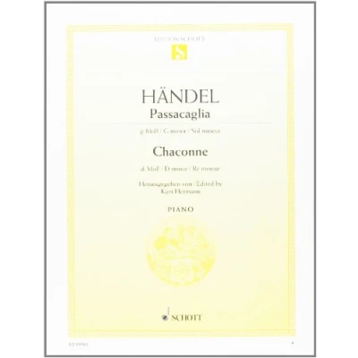 Abbildung von Passacaglia g Moll / Chaconne d Moll: Klavier.: piano. (Edition Schott Einzelausgabe)