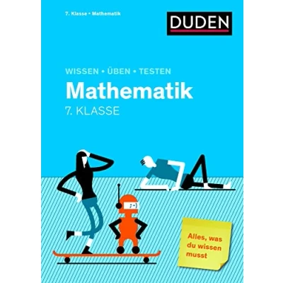 Abbildung von wissen Üben Testen: Mathematik 7. Klasse: Alles, was du musst!