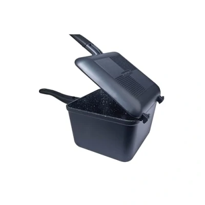 Abbildung von Ridgemonkey Connect Deep Pan &amp; Griddle XL Granite Edition Camping Besteck