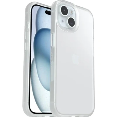 Abbildung von OtterBox Sleek Hülle für iPhone 15, stoßfest, sturzsicher, ultraschlank, schützende Hülle, Getestet nach Militärstandard, Transparent, Keine Einzelhandelsverpackung