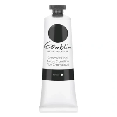 Abbildung von Gamblin Artist Oil, 37ml Tube, Chromatic Black (1212)