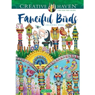 Abbildung von Creative Haven Fanciful Birds Coloring Book (Creative Books)