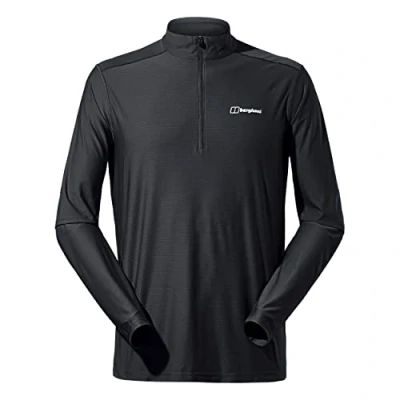 Abbildung von Berghaus Baselayer Langarmshirt, Herren, Größe: XXL, Black