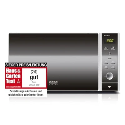 Abbildung von Caso Mikrowelle &quot;MCG30 chef&quot;, Grill Heißluft, 2200 W, 3 in 1, Edelstahl