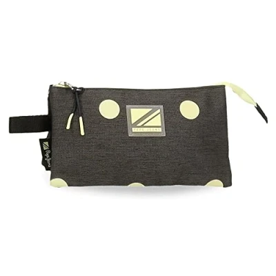 Abbildung von Pepe Jeans Leire Federmäppchen, dreifach, Schwarz, 22 x 12 5 cm, Polyester, Dreifach Etui