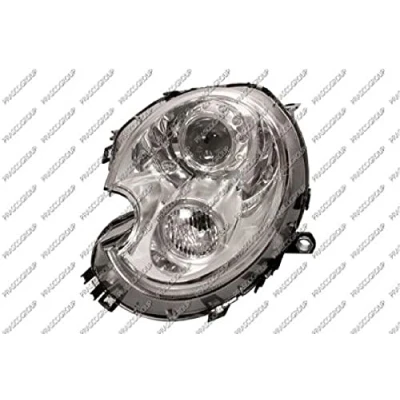 Abbildung von PRASCO MN3084824 Scheinwerfer links D1S, D1S/H1, H1 weiß mit Stellmotor für LWR MINI: Schrägheck