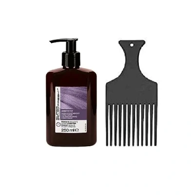 Abbildung von HAIR HAUS SUPER BRILLIANT FRESH 250ml Farbauffrischender Conditioner + Strähnenkamm Fingerstyler (Amethyst)
