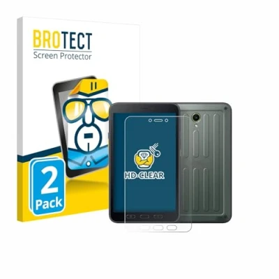 Abbildung von BROTECT (2 Stück Schutzfolie für Samsung Galaxy Tab Active 5 (Hochformat) Displayschutz Folie Ultra Klar