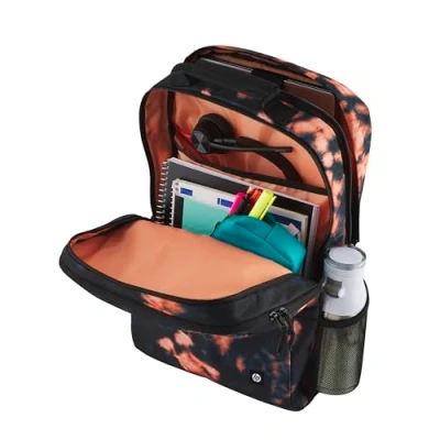 Abbildung von HP XL Unisex Campus Rucksack, Laptop 15,6 Zoll Fach, 20 Liter Fassungsvermögen, gepolsterte Schultergurte, Regenabweisend, zu 50% aus recycelten Materialien, 0,62 kg leicht, Tie Dye