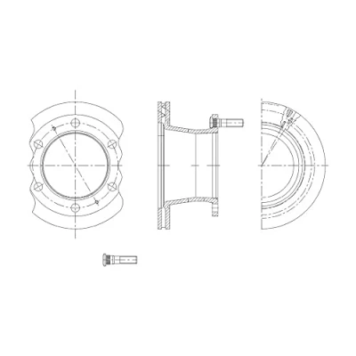 Abbildung von BLUE PRINT ADBP430045 Bremsscheibe Hinterachse 306 28 6 205 innenbelüftet beschichtet