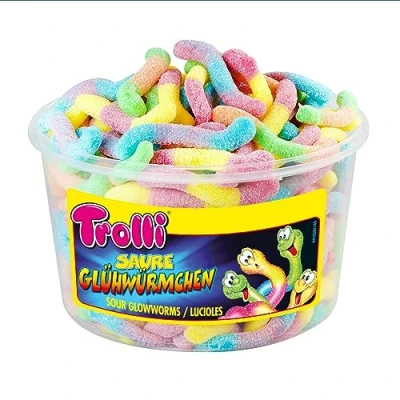 Abbildung von Trolli Glühwürmchen Fruchtgummi sauer Box 1050 Gramm