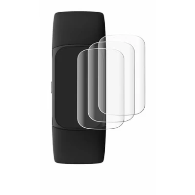Abbildung von Savvies 4 Stück Full Screen Schutzfolie für Fitbit Charge 6 Cover Displayschutz Folie [3D Curved, Transparent, Anti Fingerabdruck]
