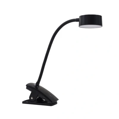 Abbildung von Lindby LED Akku Klemmleuchte Maori, schwarz, Metall, CCT