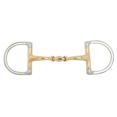 Abbildung von BR Doppelter gebrochener D Bit Weichkontakt 12 mm Ø 65 x 50 12,5 Silber / gold Gelb