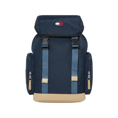 Abbildung von Tommy Jeans Daily Elevated FLAP Backpack Tagesrucksack, Herren, Größe: One Size, Blue